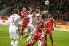 1. BL - Saison 2016/2017 - FC Ingolstadt 04 - 1.FC Köln - Marcel Tisserand (#32 FCI) beim Kopfball - Foto: Meyer Jürgen