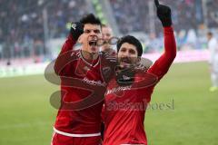 1. Bundesliga - Fußball - FC Ingolstadt 04 - Hamburger SV HSV - Elfmeter Tor Almog Cohen (36, FCI) Jubel mit Alfredo Morales (6, FCI)