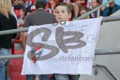 1. BL - Saison 2016/2017 - FC Ingolstadt 04 - TSG 1899 Hoffenheim - Fans mit einem Spruchband - Transparent - Foto: Meyer Jürgen