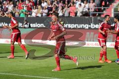 1. Bundesliga - Fußball - FC Ingolstadt 04 - Bayer 04 Leverkusen - Tor Jubel 1:0 Führung durch Sonny Kittel (21, FCI)