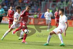 1. BL - Saison 2016/2017 - FC Ingolstadt 04 - 1. FSV Mainz 05 - Lezcano Farina,Dario (#37 FCI) - André
Ramalho weiss Mainz - Foto: Meyer Jürgen
