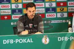 DFB Pokal - Fußball - SpVgg Greuther Fürth - FC Ingolstadt 04 - Pressekonferenz nach dem Spiel Cheftrainer Stefan Leitl (FCI)