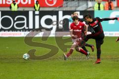2. BL - Saison 2017/2018 - 1.FC Kaiserslautern - FC Ingolstadt 04 - Dario Lezcano (#11 FCI) mit dem Ausgleichstreffer zum 1:1 - Jubel - Foto: Meyer Jürgen