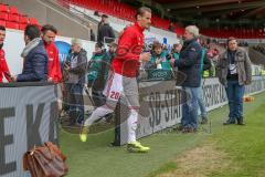 2. BL - Saison 2017/2018 - FC Heidenheim - FC Ingolstadt 04 - Stefan Kutschke (#20 FCI)  beim Einlaufen zum warm machen - Foto: Meyer Jürgen