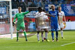 2. BL - Saison 2017/2018 - VFL Bochum - FC Ingolstadt 04 - Orjan Nyland (#1 Torwart FCI) - Marvin Matip (#34 FCI) - Lukas Hinterseer (#16 Bochum)  - Foto: Meyer Jürgen