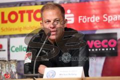 2. Bundesliga - Fußball - Holstein Kiel - FC Ingolstadt 04 - Pressekonferenz nach dem Spiel, Cheftrainer Markus Anfang (Kiel)