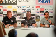 2. Bundesliga - Fußball - SV Sandhausen - FC Ingolstadt 04 - 1:0 - Pressekonferenz nach dem Spiel, Cheftrainer Maik Walpurgis (FCI) und Cheftrainer Kenan Kocak (Sandhausen)