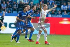2. BL - Saison 2017/2018 - VFL Bochum - FC Ingolstadt 04 - Sonny Kittel (#10 FCI) reklamiert beim Schiedsrichter - Foto: Meyer Jürgen