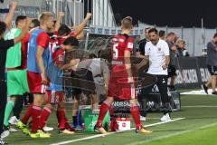 2. Bundesliga - Fußball - SpVgg Greuther Fürth FC Ingolstadt 04 - rechts Jubel Sieg 0:1 Cheftrainer Stefan Leitl (FCI)