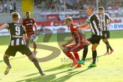 2. Bundesliga - Fußball - SV Sandhausen - FC Ingolstadt 04 - 1:0 - Höler, Lucas (9 SV) Sonny Kittel (10, FCI) Kulovits, Stefan (31 SV)
