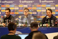 2. Bundesliga - Fußball - SV Darmstadt 98 - FC Ingolstadt 04 - Pressekonferenz nach dem Spiel Cheftrainer Stefan Leitl (FCI) und Cheftrainer Dirk Schuster (Darmstadt)