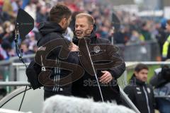 2. Bundesliga - Fußball - Holstein Kiel - FC Ingolstadt 04 - Cheftrainer Stefan Leitl (FCI) und Cheftrainer Markus Anfang (Kiel)
