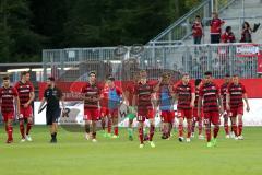 2. Bundesliga - Fußball - SV Sandhausen - FC Ingolstadt 04 - 1:0 - Spiel ist aus Niederlage für FCI, hängende Köpfe bei den Schanzern, vorne Florent Hadergjonaj (33, FCI) Darío Lezcano (11, FCI)