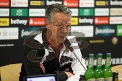 2. Bundesliga - Fußball - Dynamo Dresden - FC Ingolstadt 04 - Pressekonferenz nach dem Spiel Cheftrainer Uwe Neuhaus ( Dresden)