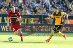 2. Bundesliga - Fußball - Dynamo Dresden - FC Ingolstadt 04 - Marcel Gaus (19, FCI) Niklas Kreuzer (7 Dresden)