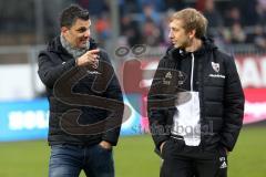 2. Bundesliga - Fußball - Holstein Kiel - FC Ingolstadt 04 - nach dem Spiel Sportdirektor Angelo Vier (FCI) und Teamkoordinator Stefan Schröder
