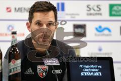 2. Bundesliga - Fußball - Erzgebirge Aue - FC Ingolstadt 04 - Pressekonferenz nach dem Spiel Cheftrainer Stefan Leitl (FCI)