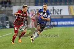 2. Bundesliga - Fußball - DSC Arminia Bielefeld - FC Ingolstadt 04 - Thomas Pledl (30, FCI) Florian Hartherz (28 DSC)