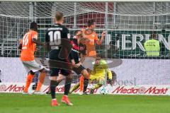 2. BL - Saison 2017/2018 - FC Ingolstadt 04 - SV Darmstadt 98 - Orjan Nyland (#1 Torwart FCI) hält den Ball sicher - Foto: Meyer Jürgen