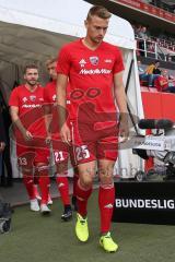2. BL - Saison 2017/2018 - FC Ingolstadt 04 - SSV Jahn Regensburg - Hauke Wahl (#25 FCI) beim warm machen - Foto: Meyer Jürgen