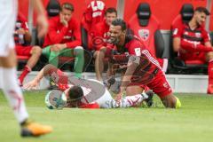 2. BL - Saison 2017/2018 - FC Ingolstadt 04 - SSV Jahn Regensburg - Sargis Adamyan(#23 Regenburg) - Marvin Matip (#34 FCI) - Foto: Meyer Jürgen