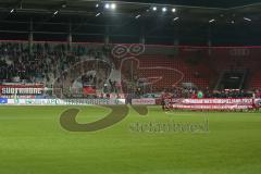 2. BL - Saison 2017/2018 - FC Ingolstadt 04 - Eintracht Braunschweig - Die Mannschaft bedankt sich bei den Fans für die Unterstützung - Südkurve - Fans - Foto: Meyer Jürgen