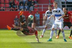 2. BL - Saison 2017/2018 - FC Ingolstadt 04 - Arminia Bielefeld - Sonny Kittel (#10 FCI) mit einem Fallrückzieher - Foto: Meyer Jürgen