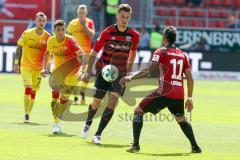 2. BL - Saison 2017/2018 - FC Ingolstadt 04 - 1. FC Union Berlin - Stefan Kutschke (#20 FCI) - Dario Lezcano (#11 FCI) - Foto: Meyer Jürgen