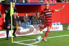 2. BL - Saison 2017/2018 - FC Ingolstadt 04 - MSV Duisburg - Sonny Kittel (#10 FCI) beim Eckball - Foto: Meyer Jürgen