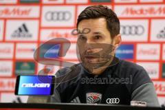 2. Bundesliga - Fußball - FC Ingolstadt 04 - Fortuna Düsseldorf - Pressekonferenz nach dem Spiel, Cheftrainer Stefan Leitl (FCI)