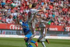 2. BL - Saison 2017/2018 - FC Ingolstadt 04 - Holstein Kiel - Stefan Kutschke (#20 FCI) beim Kopfball - Foto: Meyer Jürgen
