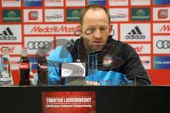 2. Bundesliga - FC Ingolstadt 04 - Eintracht Braunschweig - Pressekonferenz nach dem Spiel Cheftrainer Torsten Lieberknecht (Braunschweig)