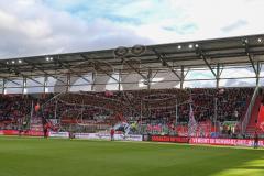 2. Bundesliga - Fußball - FC Ingolstadt 04 - Fortuna Düsseldorf - Fans Fahnen Jubel Schal Fankurve Block