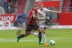 2. BL - Saison 2017/2018 - FC Ingolstadt 04 -1. FC Nürnberg - Robert Leipertz (#13 FCI) - Foto: Meyer Jürgen