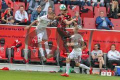 2. BL - Saison 2017/2018 - FC Ingolstadt 04 -1. FC Nürnberg - Stefan Kutschke (#20 FCI) beim Kopfball - Foto: Meyer Jürgen