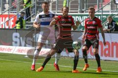 2. BL - Saison 2017/2018 - FC Ingolstadt 04 - Arminia Bielefeld - Moritz Hartmann (#9 FCI) - Sonny Kittel (#10 FCI) - Foto: Meyer Jürgen
