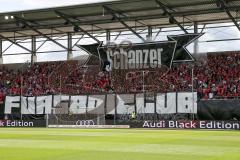 2. BL - Saison 2017/2018 - FC Ingolstadt 04 - SSV Jahn Regensburg - Choreo - Fans - Südtribüne - Banner - Spruchband - Foto: Meyer Jürgen