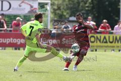 2. Bundesliga - Fußball - Testspiel - FC Ingolstadt 04 - SV Wehen Wiesbaden - Phillip Sven Müller (7 WW) Marvin Matip (34, FCI)