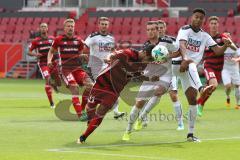 2. BL - Saison 2017/2018 - FC Ingolstadt 04 - VFB Eichstätt - Freundschaftsspiel - Dario Lezcano (#11 FCI)  beim Kopfball - Foto: Meyer Jürgen