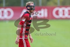 2. Bundesliga - Fußball - Testspiel - FC Ingolstadt 04 - SpVgg Unterhaching - Moritz Hartmann (9, FCI)  mit Gesichtsmaske