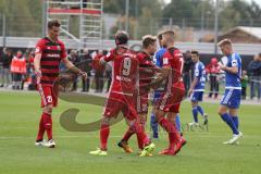 2. Bundesliga - Fußball - Testspiel - FC Ingolstadt 04 - SpVgg Unterhaching - Thomas Pledl (30, FCI)  2:0 trifft Tor Jubel Moritz Hartmann (9, FCI) Antonio Colak (7, FCI) Stefan Kutschke (20, FCI)