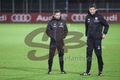 2. Bundesliga - Fußball - FC Ingolstadt 04 - Training nach Winterpause - Cheftrainer Stefan Leitl (FCI) Co-Trainer Andre Mijatovic (FCI)