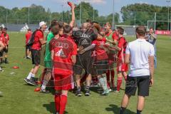 B-Junioren Bayernliga- U17 - FC Ingolstadt - TSV 1860 München - Wassedusche für Trainer Kaupp Patrick - Foto: Jürgen Meyer