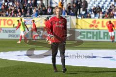 2. BL - Saison 2018/2019 - Holstein Kiel - FC Ingolstadt 04 - Marco Knaller Torwart (#16 FCI) beim warm machen - Foto: Meyer Jürgen