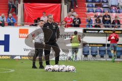 2. Bundesliga - Fußball - 1. FC Heidenheim - FC Ingolstadt 04 - vor dem Spiel Cheftrainer Tomas Oral (FCI)  und Co-Trainer Michael Henke (FCI)
