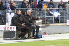 2. Bundesliga - SV Darmstadt 98 - FC Ingolstadt 04 - Besprechung an der Seitenlinie, Torwarttrainer Carsten Nulle (FCI) Co-Trainer Thomas Stickroth (FCI) Cheftrainer Jens Keller (FCI)
