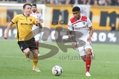 2. Bundesliga - SG Dynamo Dresden - FC Ingolstadt 04 - Baris Atik (28 Dresden) Paulo Otavio (6, FCI)