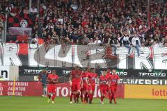2. Bundesliga - Fußball - 1. FC Heidenheim - FC Ingolstadt 04 - 3:2 Tor Jubel für Heidenheim