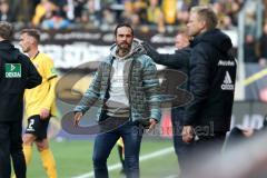 2. Bundesliga - SG Dynamo Dresden - FC Ingolstadt 04 - Aufregung bei Cheftrainer Alexander Nouri (FCI) und Co-Trainer Markus Feldhoff (FCI)