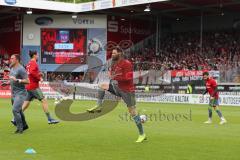 2. Bundesliga - Fußball - 1. FC Heidenheim - FC Ingolstadt 04 - Warmup vor den Ingolstadt Fans